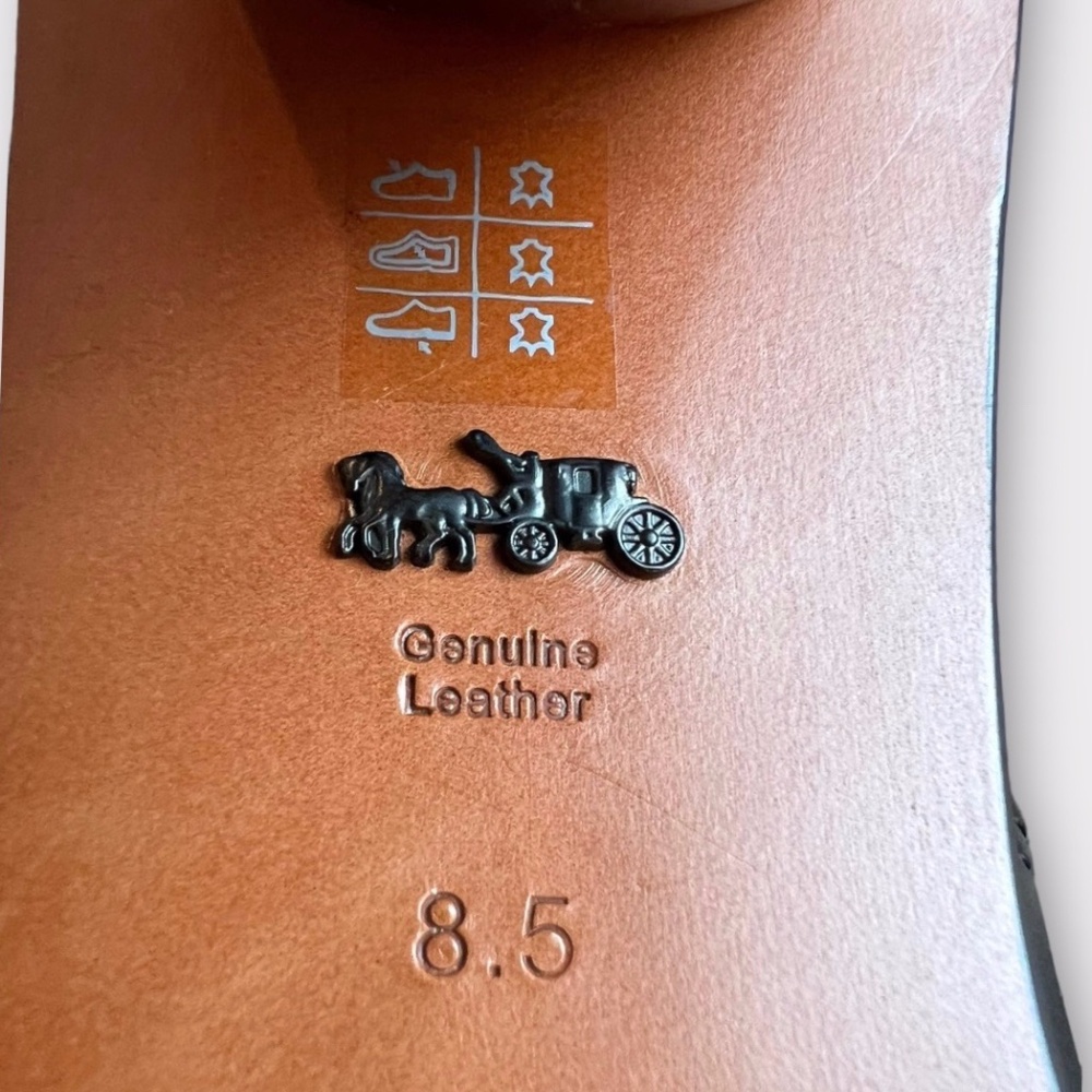 Coach Moto Bootie Heel Black Leather Women’s Size 8.5 - Picture 8 of 11